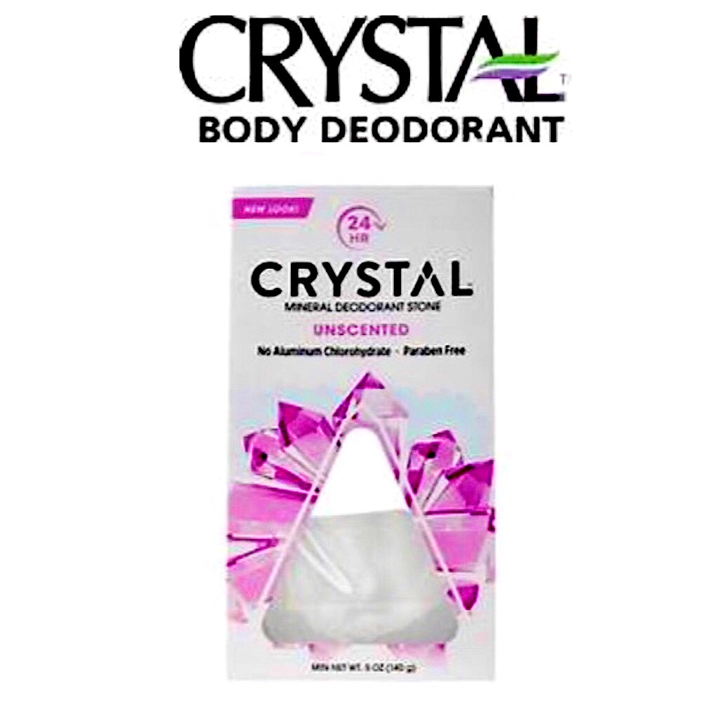CRYSTAL ROCK Mineral Deodorant Crystal stone w/dish NET WT.5 oz New in package